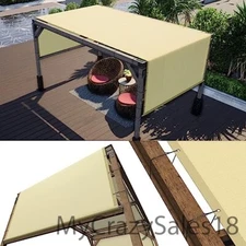 ColourTree 12' W x 16' L Beige Pergola Sun Shade Canopy 