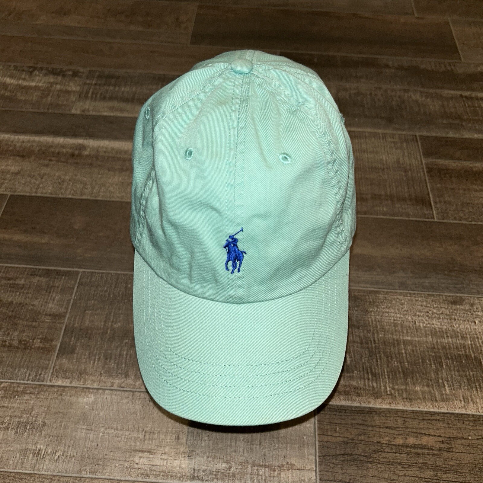 Polo Ralph Lauren Cappello Berretto Uomo Blu Turchese Papà Pony Strap Schiena Golf Atletico