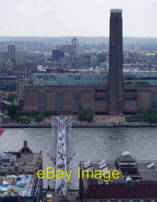Foto 6x4 Millennium Bridge und Tate Modern London Die Brücke und die Mus c2004