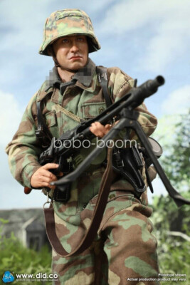 1/6 DID D80169 WII German 12th SS Panzer Division MG42 Gunner