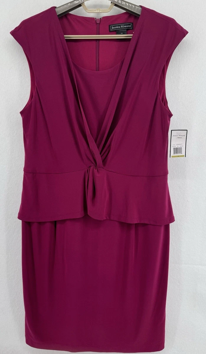 strapless open back dress Jessica Howard V-Neck Sleeveless Fit & Flare Dress – DGFOutlet
