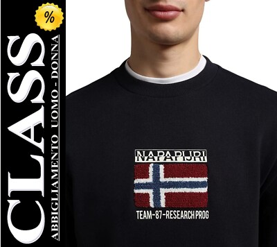 Fekpa Herren NAPAPIJRI Mod. NP0A4GB91761 (Blau Marine) Pullover L/S (-30%)
