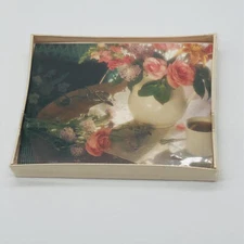 Hallmark Blank Note Cards 8 Pack Pink Roses Tea Sealed