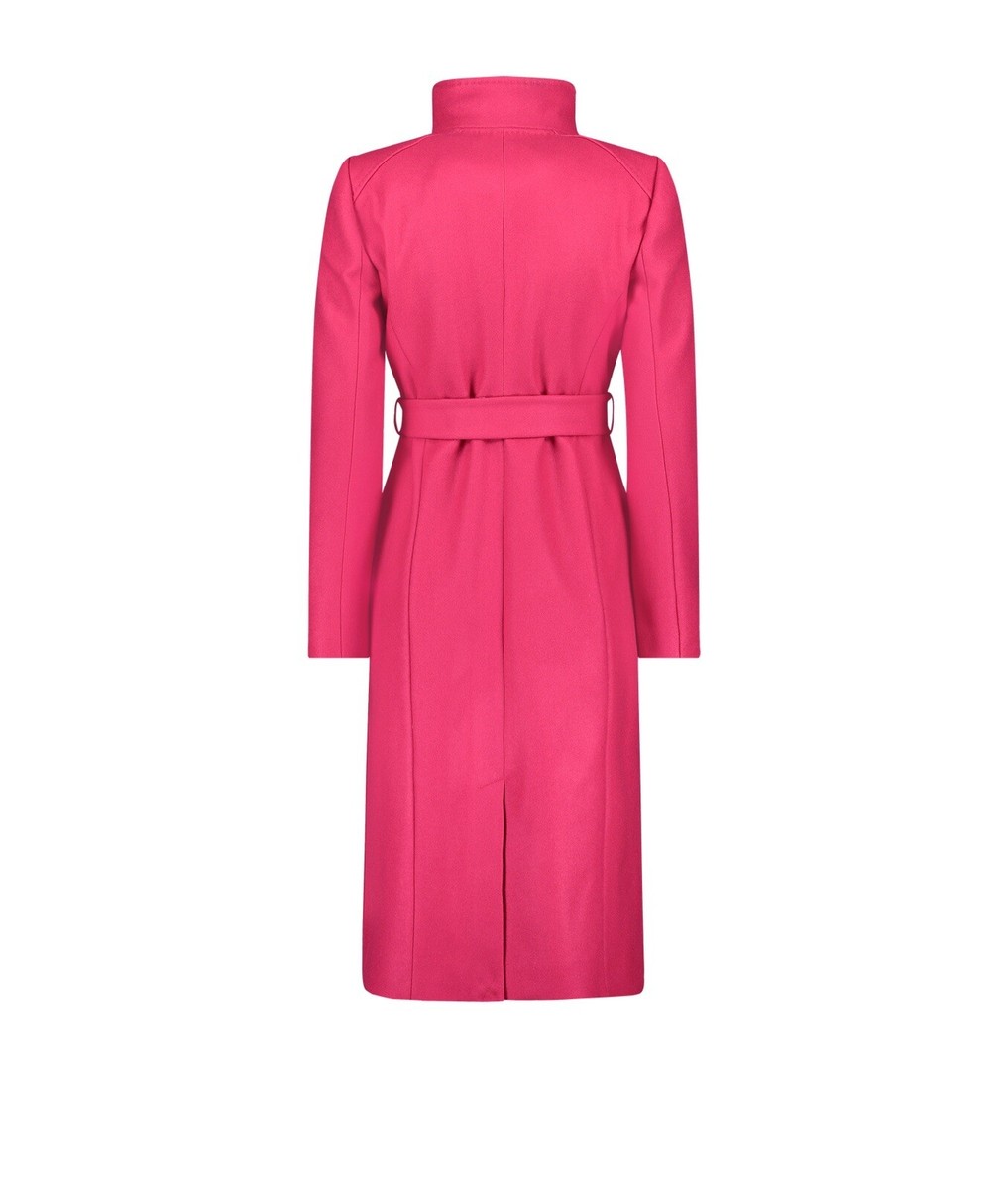 Ted Baker Rose Deep Pink Fuchsia Belted Wool Cashmere Mix