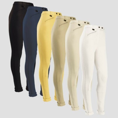 Equetech Junior Prima Reithose schwarz 24'' nur ein Paar NEU & EINGETÜTET
