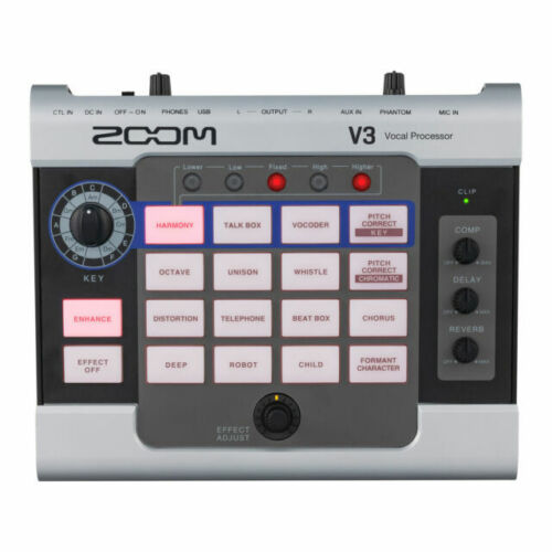 Zoom V3 Multi-Effect Vocal Processor USB Interface for Live Streaming Podcasting - Picture 1 of 1