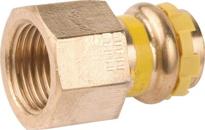 Aalberts Rotguß Pressfitting Üb.m. IG 42x1 1/2 PG 4270G Gas