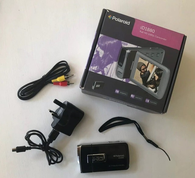 Polaroid ID1880 Full HD 1080p Digital Camcorder Dysfunctional Micro SD