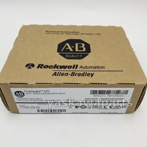 AB 1769-IQ16 CompactLogix 16 Pt 24VDC D/I INPUT Modul 2023 Neu Factory Sealed - Bild 3 von 5