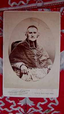 Old Photo Cabinet Pierre Petit Mgr Guibert Archbishop Tours Paris Albumen
