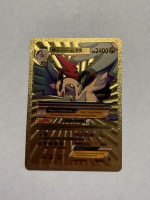 Mega Archiord Lugia Ex Gold Foil Fan Art Display Card HP 2400 NM