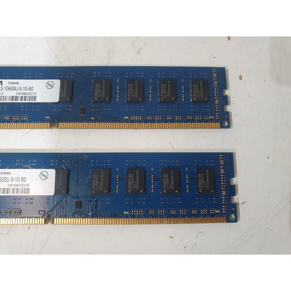 Lot of 2 Elpida EBJ21UE8BDF0-DJ-F RAM 1333MHz 2GB DDR3 CL9 Desktop DIMM Memory - Image 3 of 4