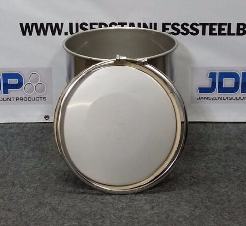 10 Gallon Stainless Steel Open Top Drum - Picture 1 of 5