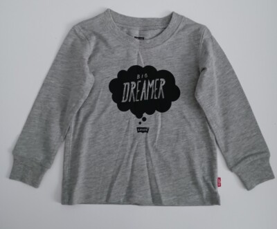 BABY INFANTS Levi's Gray Signature Big Dreamer Shirt Sz. 18 Months 