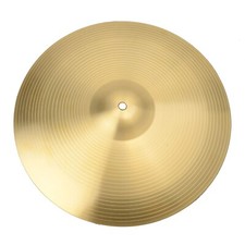 Professional 16 in 0.7mm Copper Alloy Crash Cymbal for Drum Set Golden