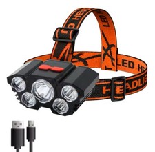 5 LED Headlamp 186500 MAH