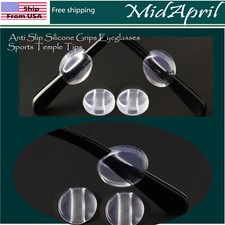 Round Eyeglass Ear Hook Soft Silicone Temple Tips Holder High Quality US SELL