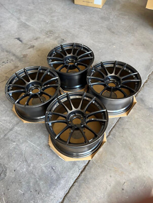 SSR GTX04 18x9.5 5x114.3 et22 Dark Gunmetal Set of 4 Wheels for