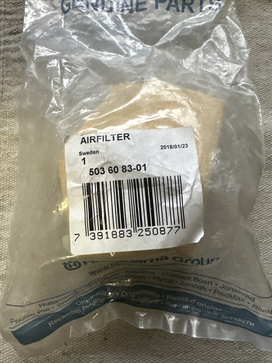 Husqvarna Luftfilter Originalteil #503608301 – Für Kettensägen Modelle 51 & 55