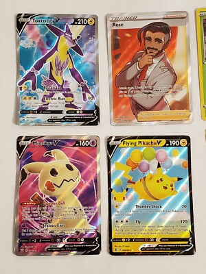 pokemon cards anchorage Pokemon TCG Lot of 9 Cards (HEAVY PLAY) Holo, Rainbow, Full Art, Mimikyu V,  Rose