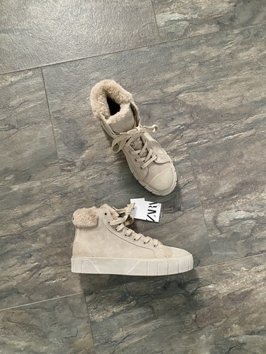 high top trainers with fur