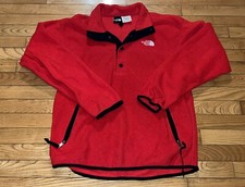 Vintage The NORTH FACE Snap T Fleece Pullover Anorak Jacket Made In USA Medium M