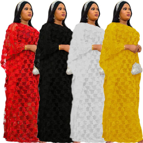 Kaftan African Dashiki Women Muslim Maxi Dress Abaya Dubai Robe Moroccan Caftan - Picture 1 of 164