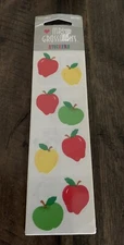 Mrs Grossman's Apple Fest Green Red Yellow 1994 Vintage Stickers 3 Sheets NIP