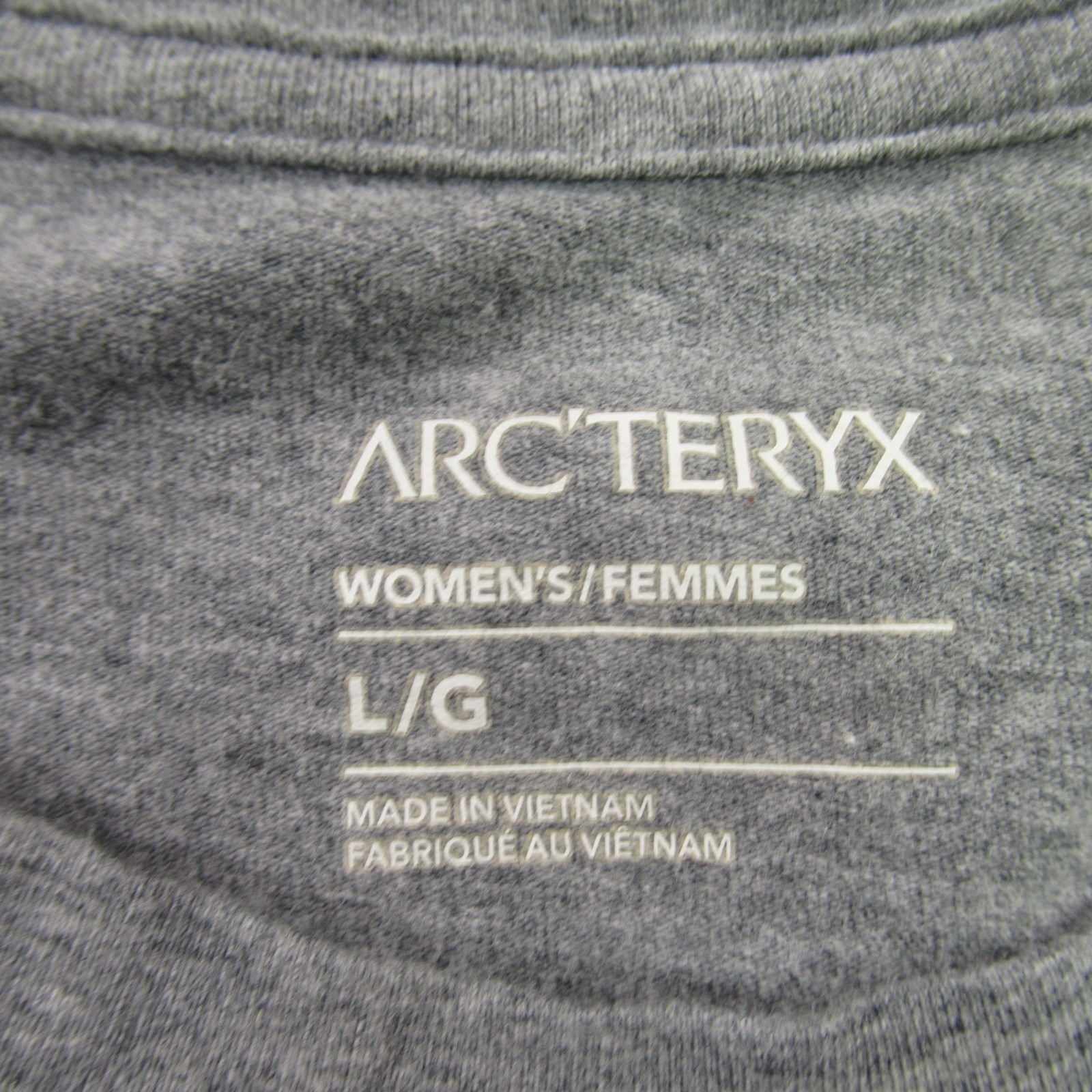 ARC'TERYX Arcteryx camicia donna grande manica corta girocollo grigio leggero