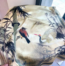 100 Silk Shawl Neckerchief Scarf Square 68X68cm bird Print Bandann wrap new