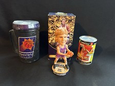 Tom Chambers Lot Bobblehead Travel Mug Michelle Timms Mercury Sign Pinnacle Card