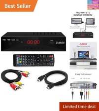 Digital TV Converter Box, ATSC Tv Tuner - for Analog HDTV Live 1080P with Rec...