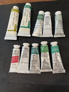 LOTTO di 10 acquerelli WINSOR & NEWTON & TURNER