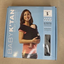 Baby K  tan Original Baby Wrap Carrier Gray Size S Soft Cotton NEW breastfeeding