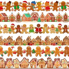 6 Pcs 197 ft Christmas Bulletin Board Borders Decorations Border Trim Decor G...