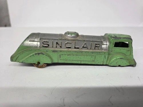 Vintage 1930sTootsie Toy Sinclair Fuel Oil Gas Station Truck USA - READ/PARTS