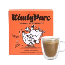 Premium Instant Coffee Original Korean Latte with Vegan Creamer, Organic Unrefin