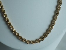 COLLIER ANCIEN PLAQUE OR MAILLE TORSADEE ANTIQUE GOLD PLATE NECKLACE