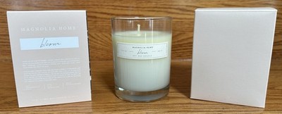 Magnolia Home Glass Candle  bloom  Scent NIB