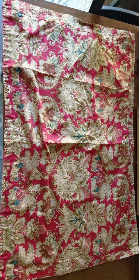 Ralph Lauren Jardiniere King Size Pillowcase Pillow Sham Sateen Red Paisley (2) - Image 4 of 4