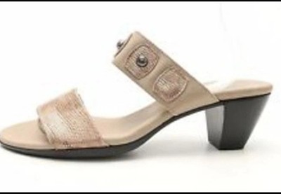 Munro Bethany Leather/Lizard Trim Sandals Sz 7 SS Retail $165
