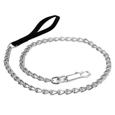 Laisse Chien Fer Anti Mastication, Laisse pour Chien Robuste Poignée Souple L...