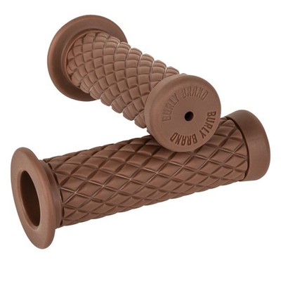 Satz Von Handgriffe für Lenker Burly Diamondback Ab 7/8 '' (22 MM) . Brown