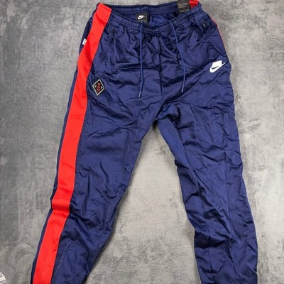 Nike NSW Sportswear Woven Track Pants Navy Red Mens Size LT L Tall NWT