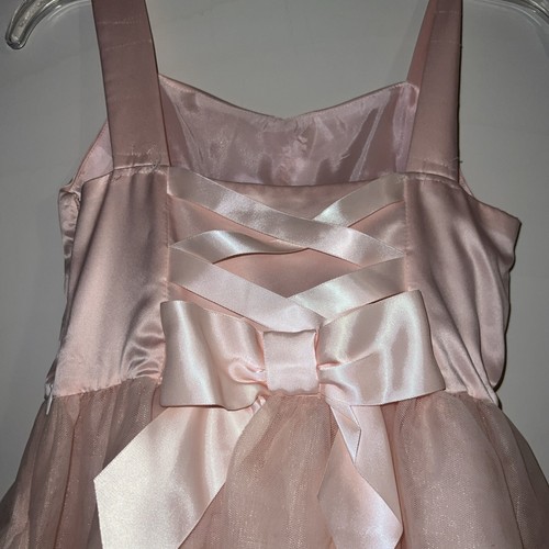 Used Girls Janie And Jack Prima Ballerina Sz 7 Pink Blush Tulle Skirt Formal - Picture 6 of 11