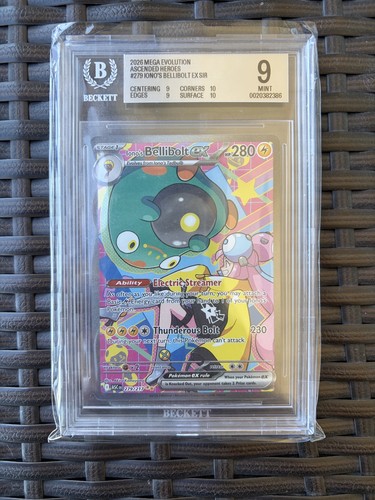 Iono's Bellibolt ex graded BGS 9 for sale on eBay