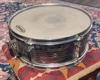 Vtg Talon Percussion Steel Snare Drum Shell 14 x 5.5 With Die Cast Rims Nice