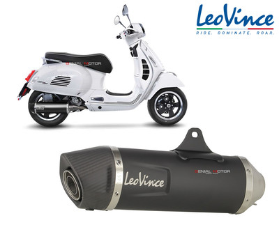 Exhaust Leovince BLACK INOX Racing VESPA GTS 300 HPE/SUPER/SEI GIO 2019 2020