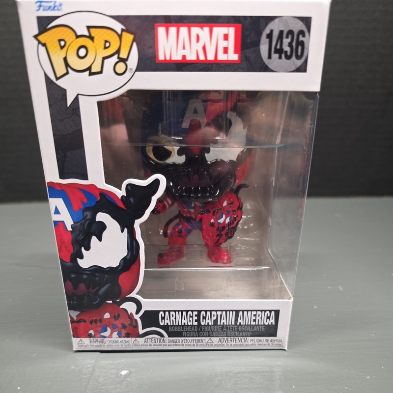 Funko Pop! Marvel Carnage Captain America Funko Pop! Vinyl Figure #1436