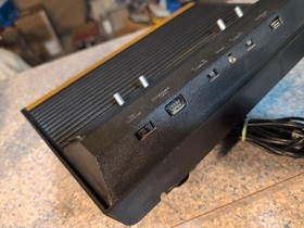 Atari 2600 Sunnyvale California 4-Switch Classic Woody Console TESTED  Rare 